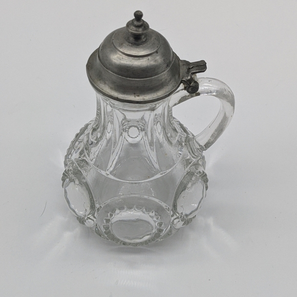Antique Victorian syrup pitcher glass - Picture 4 of 7